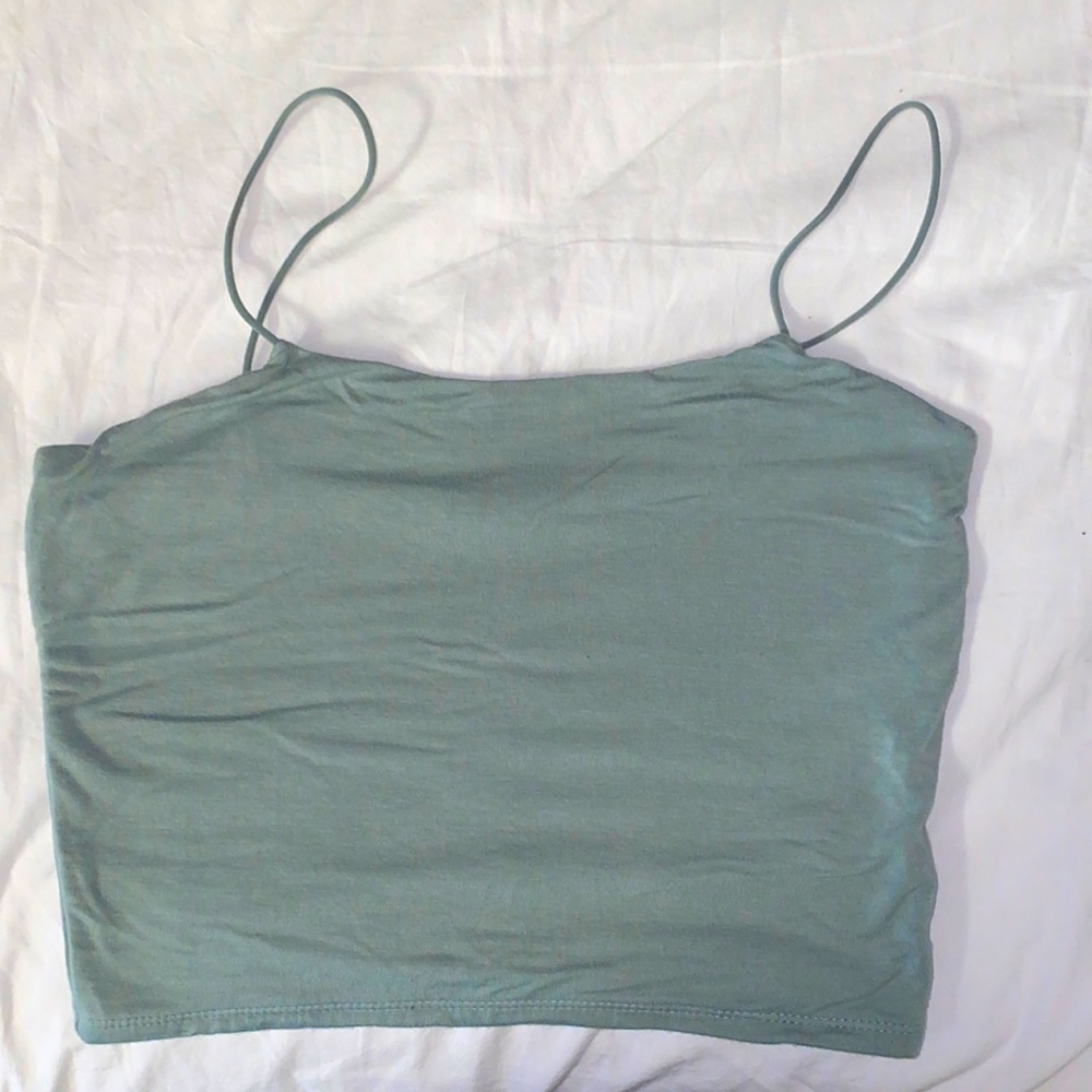 Light Green Crop Top